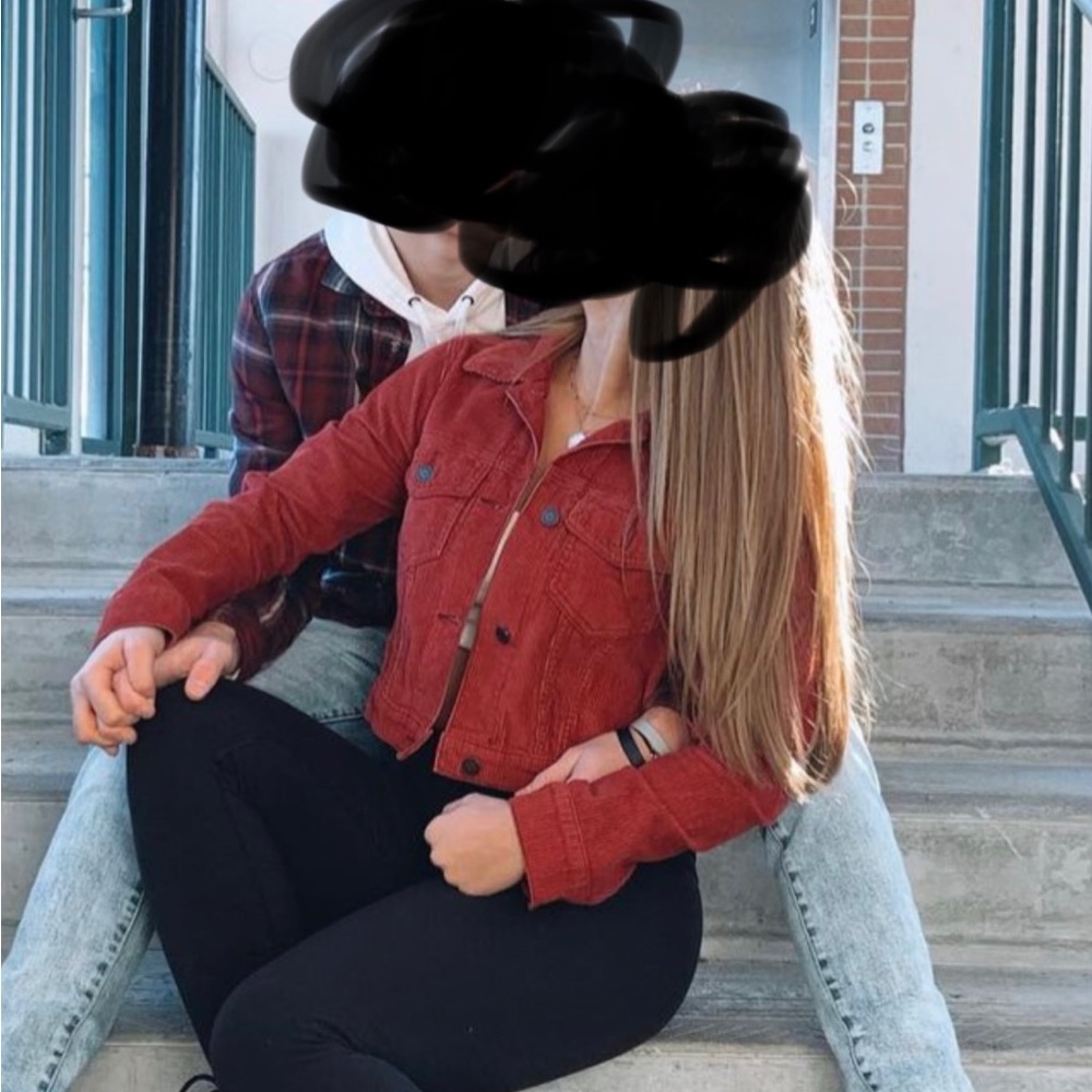 Hollister Corduroy Crop Jean Jacket XS - Picture 4 of 5